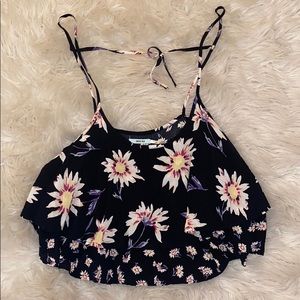 Urban Outfitters Floral Tank Crop Top